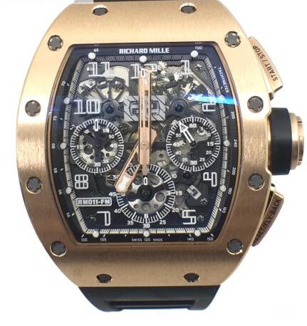 Richard Mille RM011 Felipe Massa Rose Gold Replica watch